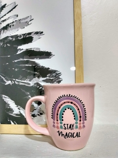 TAZA ROSA ARCO IRIS - comprar online