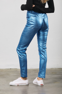 PANTALON CHUPIN SHINE - AZUL - ANONIMAS 