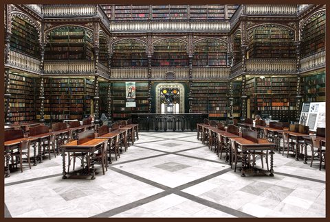 Daniel Kiblisky. Sala real gabinete Portugues - Río de Janeiro, 80 x 120 cm