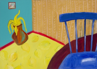 Rosario Lopez Ercoli. Helecho amarillo, 50 x 70 cm