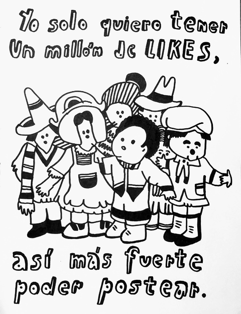 Lino Divas. Yo solo quiero tener un millon de likes, 29 x 21 cm