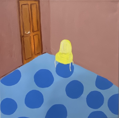 Rosario Lopez Ercoli. Amarillo, 40 x 40 cm