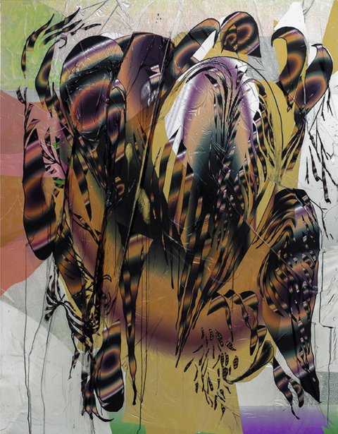 Ramiro Oller. Das Klett-corra Pathos, 166 x 122 cm