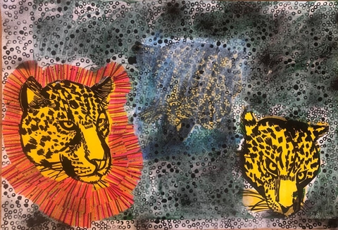 Luisa Freixas. Jaguar puntus, 80 x 120 cm