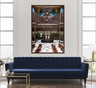 Daniel Kiblisky. Sala real gabinete Portugues - Río de Janeiro, 120 x 80 cm