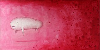Ezequiel Albanell. Profiterol rosado, 20 x 40 cm.