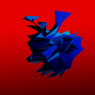 Maximiliano Bellmann. Blue cristal aerolite, 60 x 60 cm
