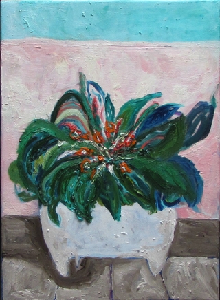 Facundo Maldonado. El patio de la tía, 70 x 50 cm