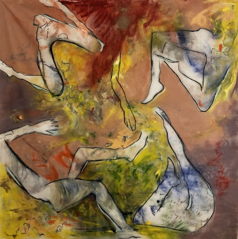 Sofia Mastai. In Utero XV, 193 x 193 cm