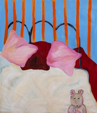 Rosario Lopez Ercoli. Los ratones en la cama, 150 x 130 cm