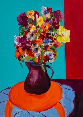 Rosario Lopez Ercoli. Florero, 70 x 50 cm