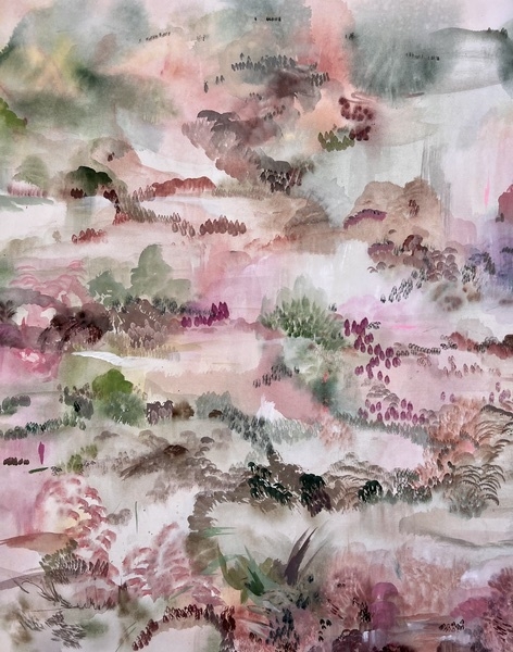 Daniela Ramsfelder. La vie en Rose, 110 x 210 cm - buy online