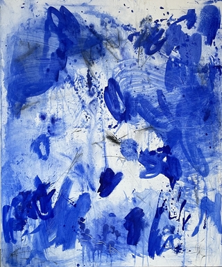 Sergio Bosco. Azul IX, 120 x 100 cm