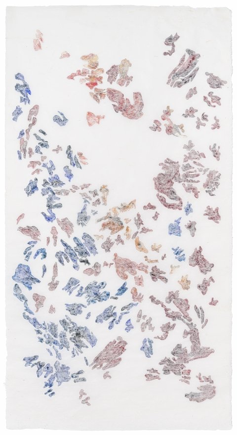 Adriana Carambia. Serie Fragmentario, 140 x 70cm.