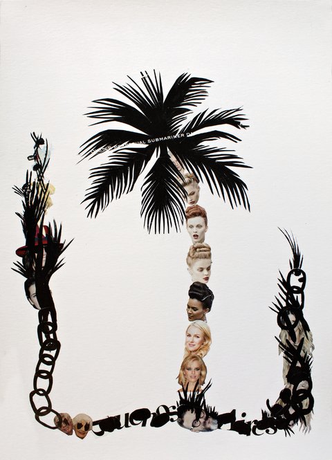 Luciana Rondolini. Palmera, 35 x 25 cm