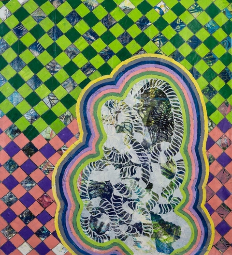 Luisa Freixas. Sin titulo, 100 x 100 cm