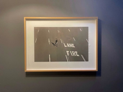 Maria Mariño. Lane fire, 40 x 60 cm