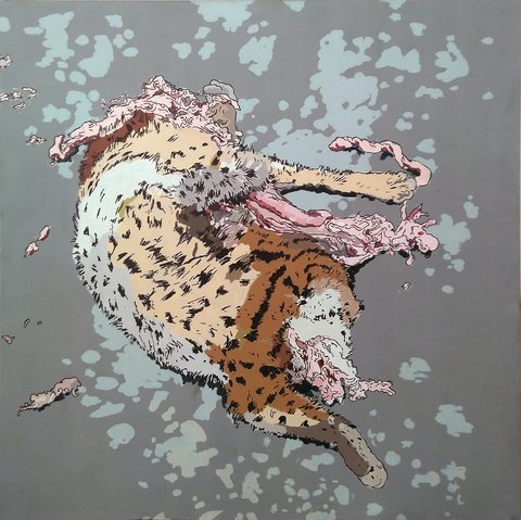 Mariano Giraud. Sin titulo, 200 x 200 cm