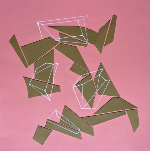 Lori Raffo Magnasco. Collage III. 40x40cm.