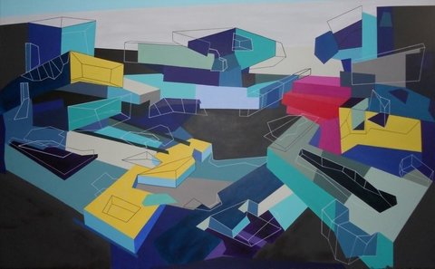 Lori Raffo Magnasco. Sin Título. 90x150cm.