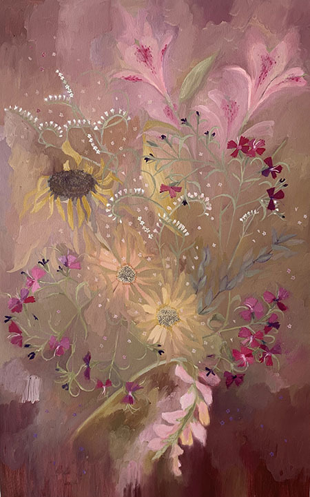 Catalina White. Ramo de flores II, 80 x 50 cm