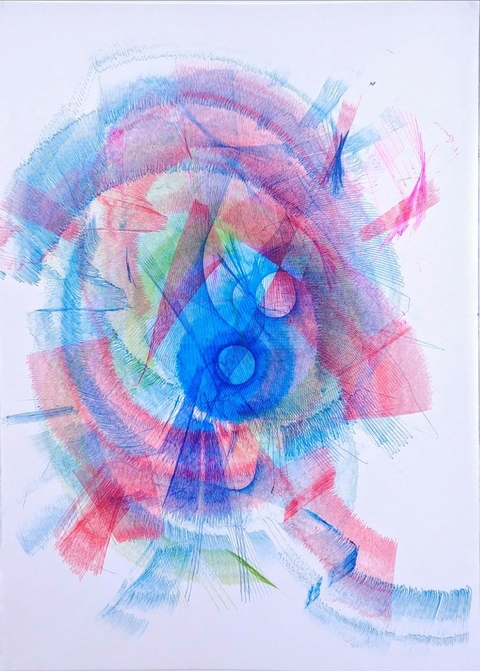 Alfio Demestre. Secuencia de color cincuenta y seis, 50 x 35 cm