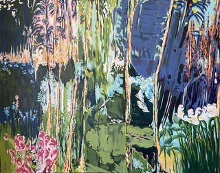 Cecilia Capurro. Silvestre en verde, 96 x 122 cm