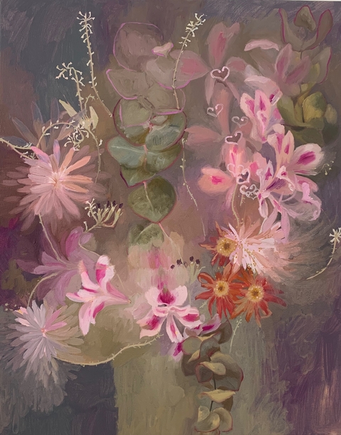 Catalina White. Ramo de flores, 61 x 49 cm