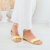 Sandalia plana de mujer color lima