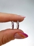Argollas micropave lila 1,5 cm (par) - comprar online