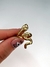 Anillo snake xl de acero golden