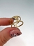 Anillo snake M de acero golden - comprar online