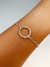 Pulsera circle de acero blanco