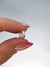 Argolla cristal doble 1 cm de plata 925 (unidad)