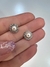 Aros perlas y strass de acero (par)