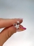 Solitario estrellas glitter de plata 925