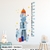 Vinilos Decorativos Infantiles Medidores Cohete Espacial SKU10179