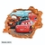 Vinilo decorativo infantil Pared Rota 3D Cars