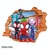 Vinilo decorativo infantil Pared Rota 3D Spidey Spiderman