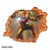 Vinilo decorativo infantil Pared Rota 3D Superhéroes Iron Man