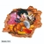 Vinilo decorativo infantil Pared Rota 3D Dragon Ball