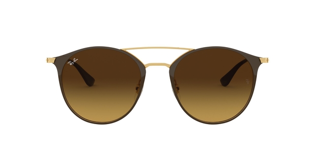 Gafas de sol aviador degradadas dorado y marrón, ¡En stock!