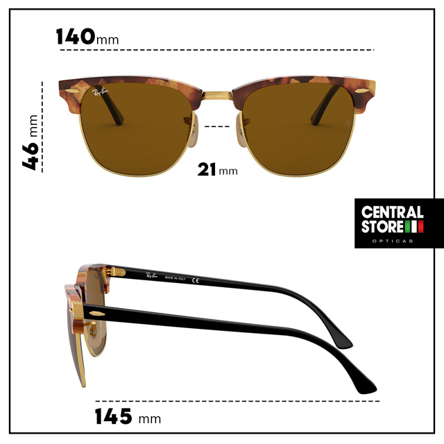 Medidas ray ban clubmaster clearance