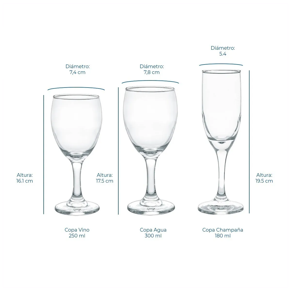 Set Copas Champagne Classic Cristal X 6 Pzas. - FERRAND