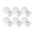 Set X6 Tazas Expresso Con Plato de Porcelana Tramontina 95 ml