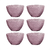 Set X6 Bowls Compoteras Labradas Acrílico Resistente 800 Ml - tienda online