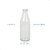 Botella Vidrio Transparente C/ Tapa Rosca - Moderno Bazar