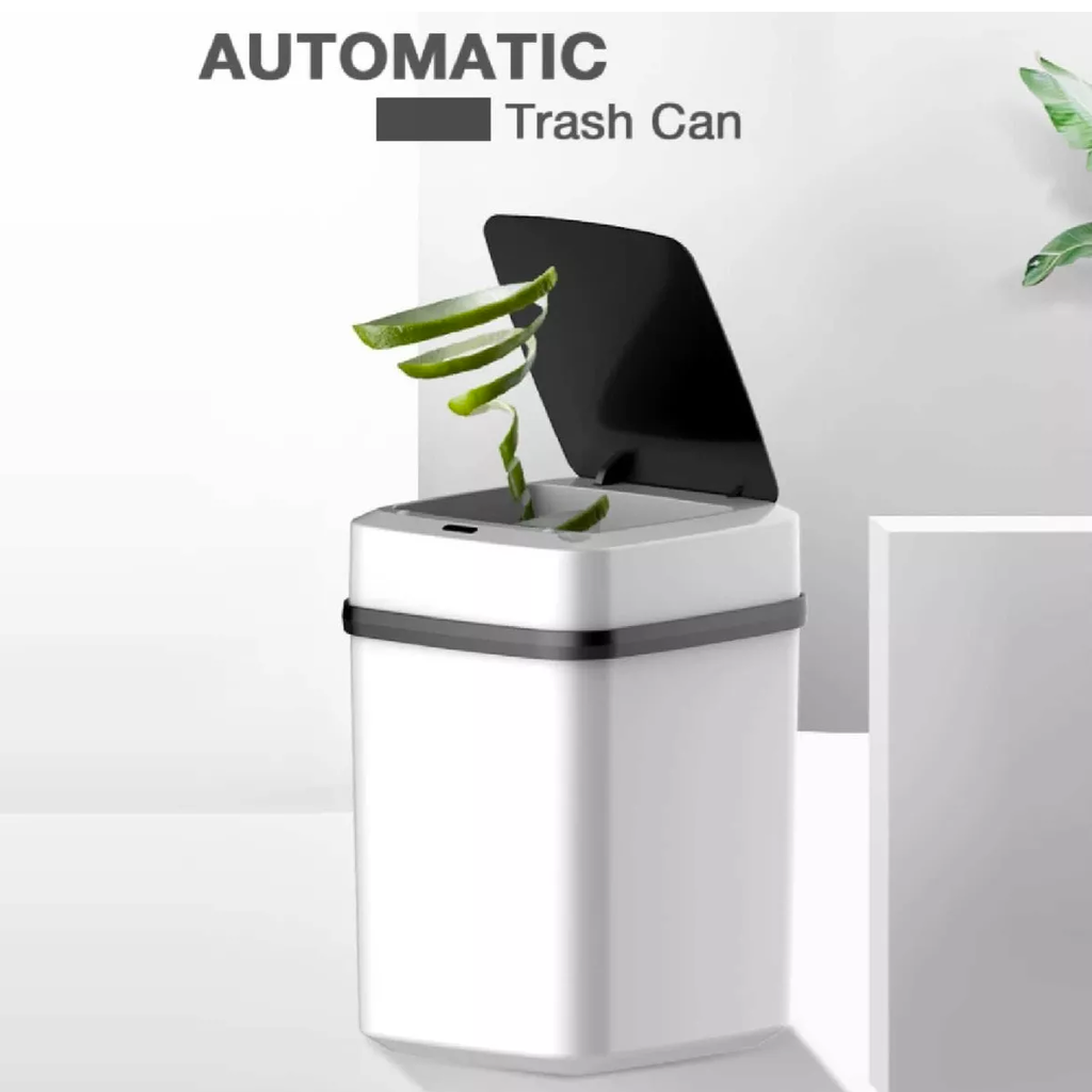 Tacho De Basura Automatico Con Sensor Cesto Residuos A Pilas
