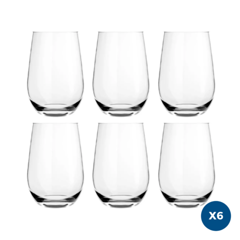 Set X6 Copas Copa Vidrio Windsor Vino Champaña Agua Nadir