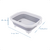 Escurridor De Verduras Silicona Plegable Cocina Gris C/tapon - comprar online